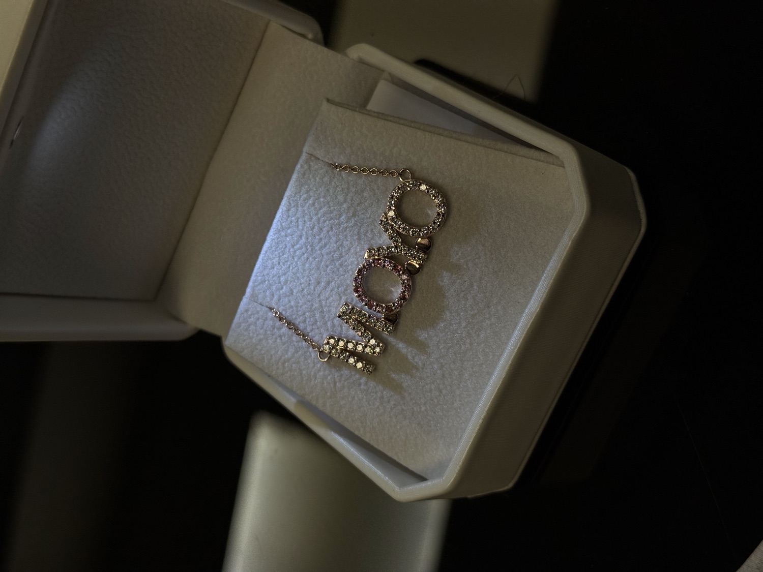 שרשרת זהב משובצת אבנים — Guerrier Jewelry
