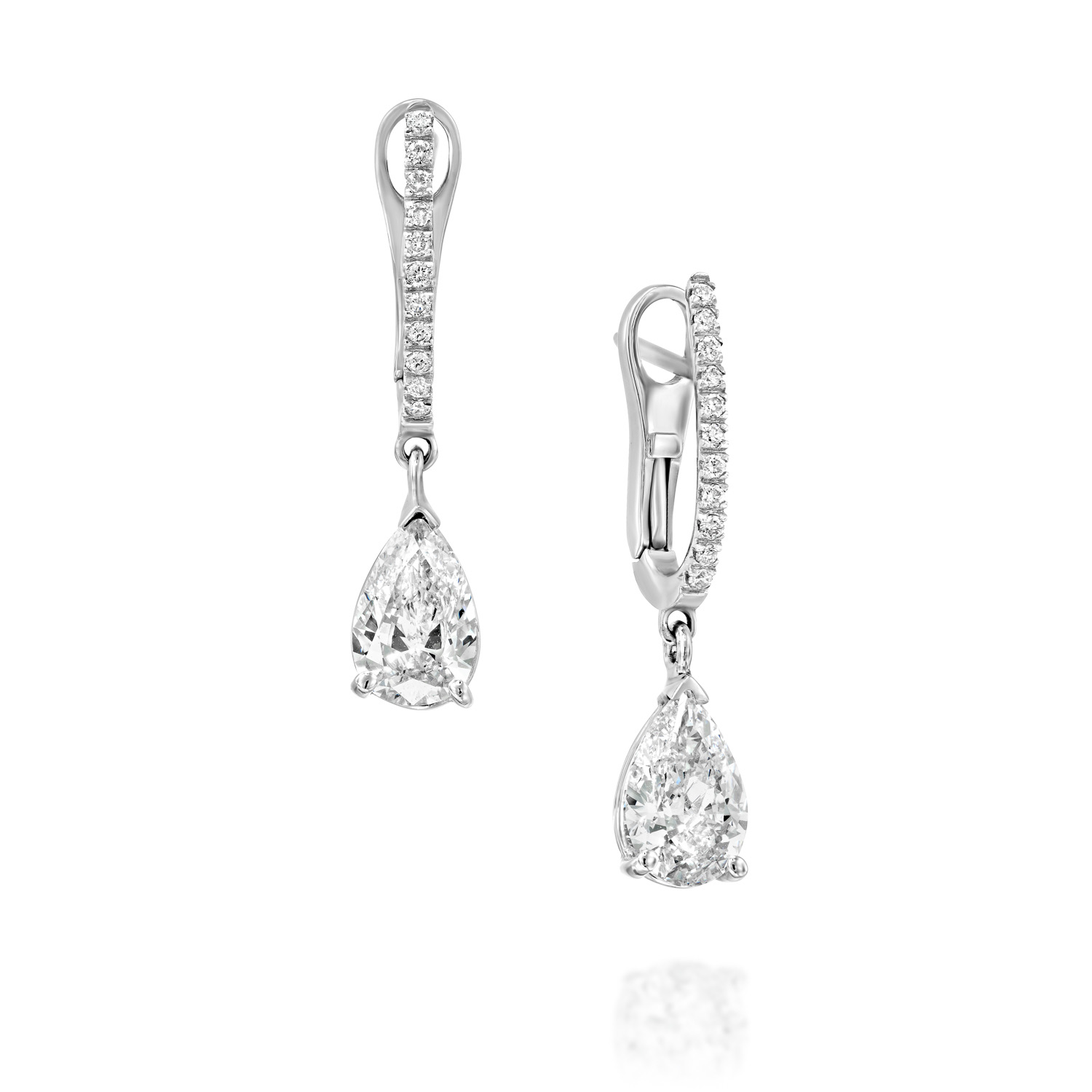 עגילי זהב ויהלומים בהזמנה — Guerrier Jewelry