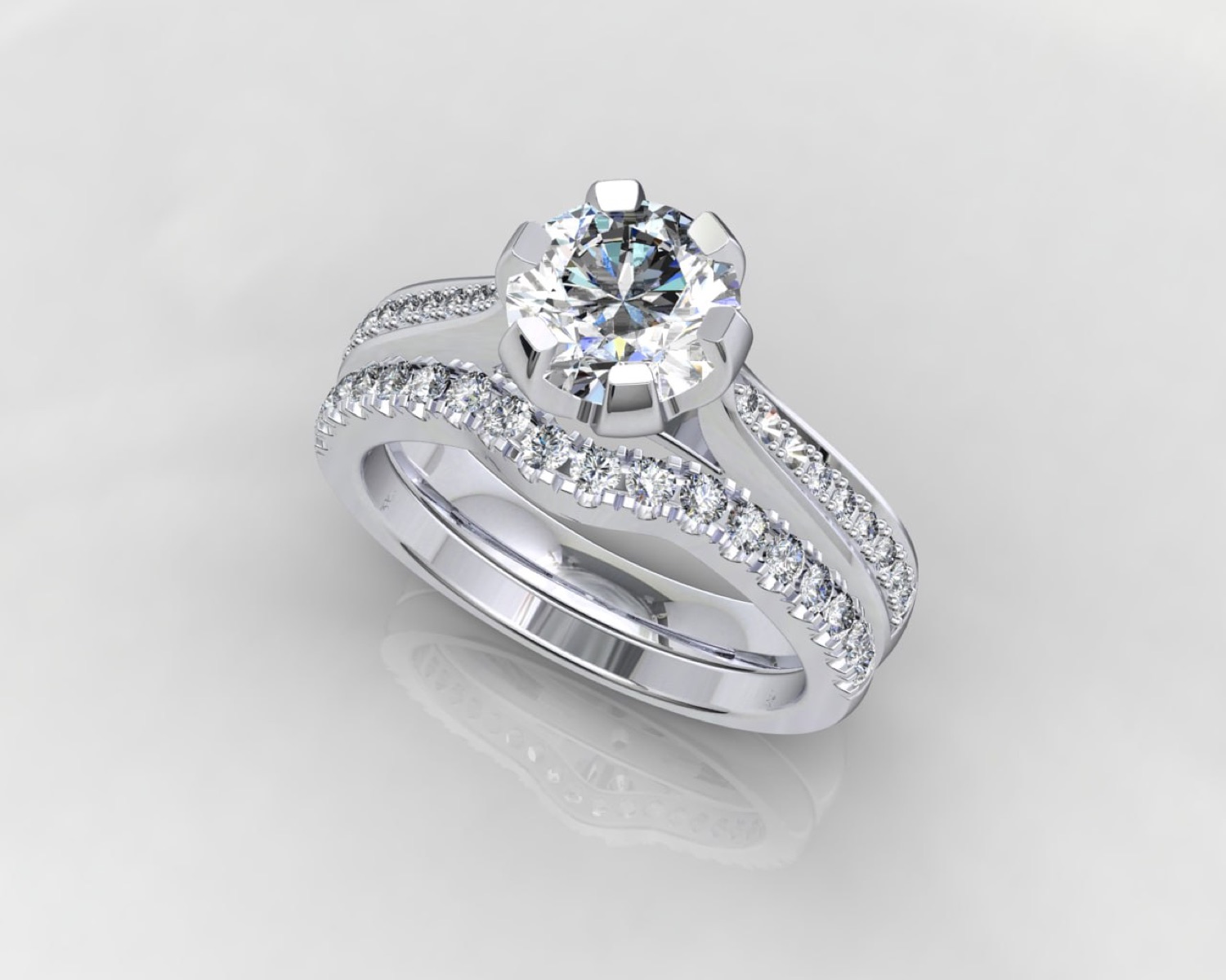 טבעת זהב ויהלומים בהזמנה אישית — Guerrier Jewelry